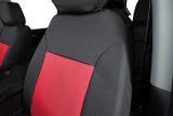 Covercraft 19-24 Dodge Ram 2500 Endura PrecisionFit Custom Front Row Seat Covers - Red/Blk thumbnail 2