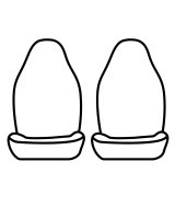 Covercraft 95-97 Chevrolet/GMC Blazer/Jimmy Polycotton SeatSaver Custom Front Row Seat Covers - Tan thumbnail 2