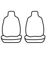 Covercraft 07-09 Dodge Nitro/08 Waterproof Polyester SeatSaver Custom Front Row Seat Covers - Grey thumbnail 2