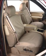 Covercraft 1996-99 Chevrolet/GMC P/U Polycotton SeatSaver Custom Front Row Seat Covers - Wet Sand thumbnail 1