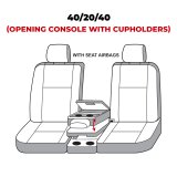 Covercraft 19-20 Ford F150/ Waterproof Polyester SeatSaver Custom Front Row Seat Covers - Grey thumbnail 6