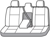 Covercraft 2024 Toyota Corolla 2nd Row-60/40 Polycotton SeatSaver Custom Second Row Seat Covers thumbnail 2