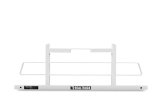 BackRack 09-23 Dodge RAM 1500 w/o RamBx 8ft Bed Original Rack Shortened Frame ONLY (Req. HW) - White thumbnail 2