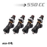 BLOX Racing Eco-Fi Street Injectors 550cc/min w/1/2in Adapter Honda B/D/H Series (Set of 4) thumbnail 1