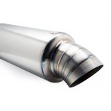 BLOX Racing 3 inch Universal Street Muffler - Turndown Tip thumbnail 1