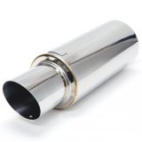 BLOX Racing 3 inch Universal Street Muffler - Turndown Tip thumbnail 2