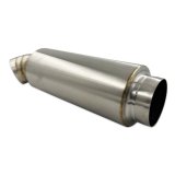 BLOX Racing 3.5in Street Muffler With Turndown Tip thumbnail 7