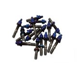 BLOX Racing Xtreme Titanium Intake/Exhaust Manifold Studs Burnt 65mm 7-Piece Kit thumbnail 1