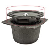 DEI Speaker Baffles 5.25in Round 6.5in Wide 6.5 Height 4in Deep Pair thumbnail 7