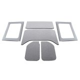 DEI 11-18 Jeep Wrangler JK 4-Door Boom Mat Complete Headliner Kit - 6 Piece - Gray thumbnail 1