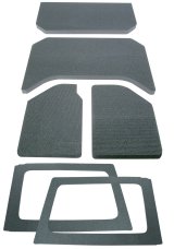 DEI 11-18 Jeep Wrangler JK 4-Door Boom Mat Complete Headliner Kit - 6 Piece - Gray thumbnail 7