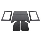 DEI 11-18 Jeep Wrangler JK 4-Door Boom Mat Complete Headliner Kit - 6 Piece - Black thumbnail 1