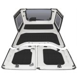 DEI 11-18 Jeep Wrangler JK 4-Door Boom Mat Complete Headliner Kit - 6 Piece - Black thumbnail 5
