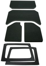 DEI 11-18 Jeep Wrangler JK 4-Door Boom Mat Complete Headliner Kit - 6 Piece - Black thumbnail 7