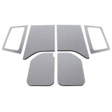 DEI 11-18 Jeep Wrangler JK 2-Door Boom Mat Complete Headliner Kit - 6 Piece - Gray thumbnail 1
