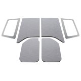 DEI 11-18 Jeep Wrangler JK 2-Door Boom Mat Complete Headliner Kit - 6 Piece - Gray thumbnail 2