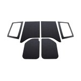 DEI 11-18 Jeep Wrangler JK 2-Door Boom Mat Complete Headliner Kit - 6 Piece - Black thumbnail 1