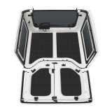 DEI 11-18 Jeep Wrangler JK 2-Door Boom Mat Complete Headliner Kit - 6 Piece - Black thumbnail 4