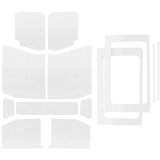 DEI 18-23 Jeep Wrangler JL 4-Door Boom Mat Complete Headliner Kit - 13 Piece - White thumbnail 1