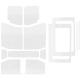 DEI 18-23 Jeep Wrangler JL 4-Door Boom Mat Complete Headliner Kit - 13 Piece - White thumbnail 2
