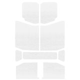 DEI 18-23 Jeep Wrangler JL 4-Door Boom Mat Headliner - 9 Piece - White thumbnail 1