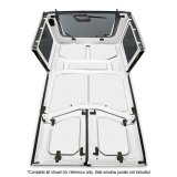 DEI 18-23 Jeep Wrangler JL 4-Door Boom Mat Headliner - 9 Piece - White thumbnail 5