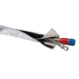 DEI Heat Shroud 3/4in I.D. x 3ft - Aluminized Sleeving - Hook and Loop Edge thumbnail 2