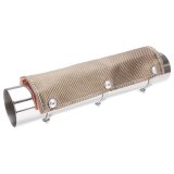 DEI Pipe Shield w/Stainless Steel Clamps - 6in x 12in - Titanium thumbnail 8