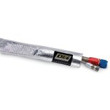DEI Heat Sheath 1/2in I.D. x 3ft - Aluminized Sleeving - Sewn Edge thumbnail 1