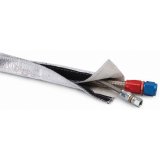 DEI Heat Shroud 1in I.D. x 3ft - Aluminized Sleeving - Hook and Loop Edge thumbnail 1