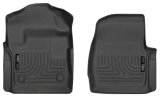 Husky Liners 17 Ford F-250 F-350 Super Duty Standard Cab WeatherBeater Black Front Floor Liners thumbnail 1