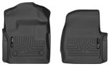 Husky Liners 17 Ford F-250 F-350 Super Duty Standard Cab WeatherBeater Black Front Floor Liners thumbnail 2