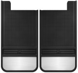 Husky Liners Universal 12in Wide Black Rubber Rear Mud Flaps w/ Weight thumbnail 3