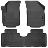 Husky Liners 18-23 GMC Terrain WeatherBeater Black Front & 2nd Seat Floor Liners thumbnail 1