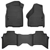 Husky Liners 03-08 Dodge Ram 1500/2500/3500 Quad Cab WeatherBeater Combo Black Floor Liners thumbnail 7