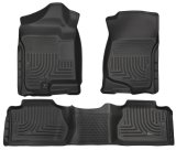 Husky Liners 07-12 Chevy Silverado/GMC Sierra Extended Cab WeatherBeater Combo Black Floor Liners thumbnail 5