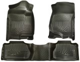 Husky Liners 07-12 Chevy Silverado/GMC Sierra Extended Cab WeatherBeater Combo Black Floor Liners thumbnail 7