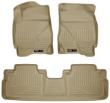 Husky Liners 09-12 Ford Escape/Mazda Tribute (Base/Hybrid) WeatherBeater Combo Tan Floor Liners thumbnail 1