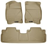 Husky Liners 09-12 Ford Escape/Mazda Tribute (Base/Hybrid) WeatherBeater Combo Tan Floor Liners thumbnail 7