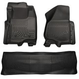 Husky Liners 11-12 Ford SD Crew Cab WeatherBeater Combo Black Floor Liners (w/o Manual Trans Case) thumbnail 3