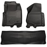 Husky Liners 11-12 Ford SD Crew Cab WeatherBeater Combo Black Floor Liners (w/o Manual Trans Case) thumbnail 7