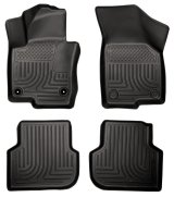 Husky Liners 2011 Volkswagen Jetta (Sedan) WeatherBeater Combo Black Floor Liners thumbnail 3