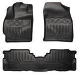 Husky Liners 2012 Toyota Prius v WeatherBeater Combo Black Floor Liners thumbnail 1
