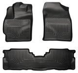 Husky Liners 2012 Toyota Prius v WeatherBeater Combo Black Floor Liners thumbnail 5