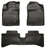 Husky Liners 2012 Toyota Prius c WeatherBeater Combo Black Floor Liners thumbnail 1
