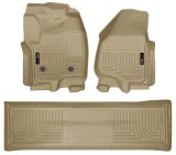 Husky Liners 2012.5 Ford SD Crew Cab WeatherBeater Combo Tan Floor Liners (w/o Manual Trans Case) thumbnail 6