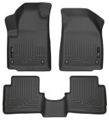 Husky Liners 2013 Dodge Dart WeatherBeater Black Front & 2nd Seat Floor Liners thumbnail 2