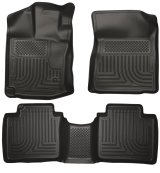 Husky Liners 12-13 Toyota Venza WeatherBeater Black Front & 2nd Seat Floor Liners thumbnail 1