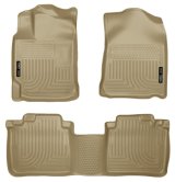 Husky Liners 10-13 Lexus RX350/RX450h WeatherBeater Tan Front & 2nd Seat Floor Liners thumbnail 1