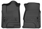 Husky Liners 14 Chevrolet Silverado 1500/GMC Sierra 1500 WeatherBeater Black Front Floor Liners thumbnail 1